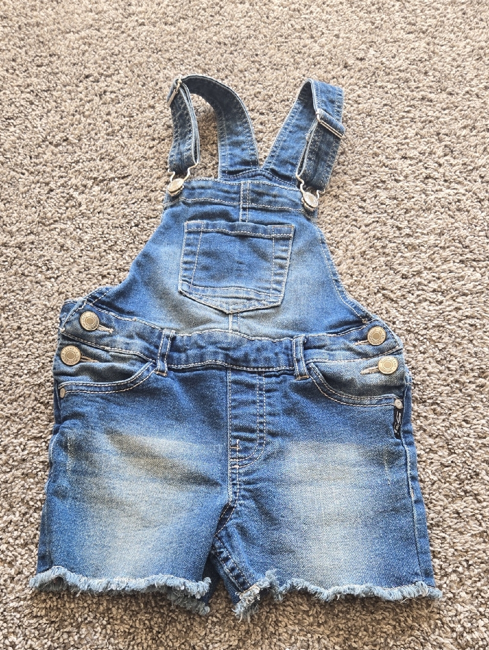 Kids 6x Silver Jeans Overalls